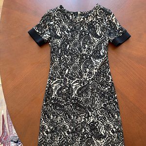 Etro midi black and white dress